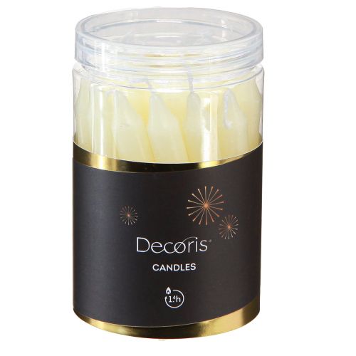 Artikel Baumkerzen Stabkerzen Ø13mm Kerzen Gelb H10cm 22 St