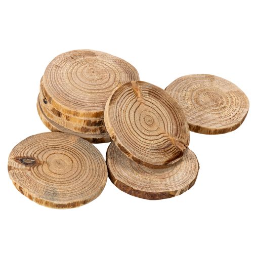 Holzscheiben natur rund Dekoration und Basteln 6cm 300g