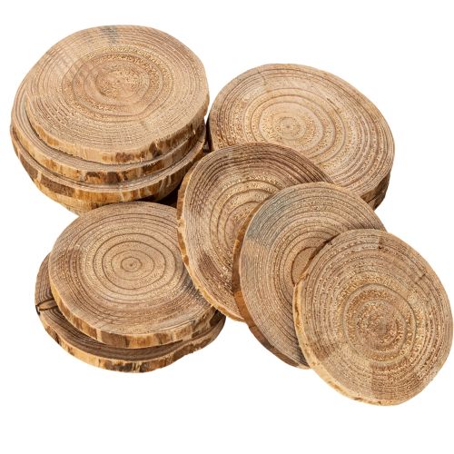 Holzscheiben natur rund Dekoration und Basteln 6cm 300g | Floristik24.de