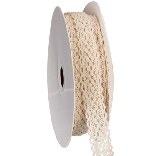 Spitzenband Baumwolle für Dekoration und Handarbeit 15mm 10m