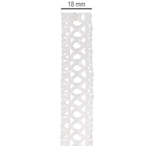 Dekoband Spitze Baumwolle Für kreative Gestaltung 18mm 10m | Floristik24.de