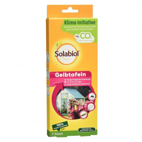 Floristik24 Solabiol® Gelbtafeln Klebefallen Insektizidfrei 7 Stück