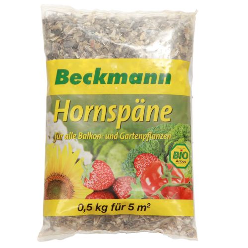 Artikel Beckmann Hornspäne 500g Stickstoffdünger