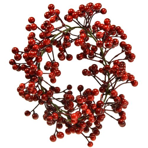 Floristik24 Beerenkranz Rot Kunstpflanzen Rot Weihnachten Ø20cm
