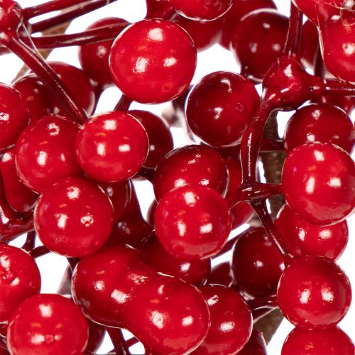 Künstlicher Ilexzweig mit roten Beeren dekorativer Zweig für Vasen 47cm 3St | Floristik24.de