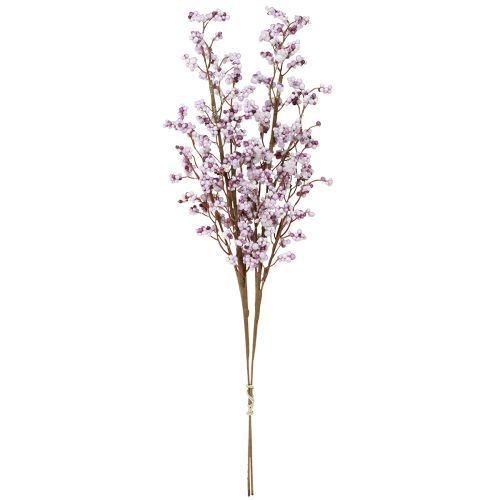 Floristik24 Beerenzweig Weihnachtszweig Lila Weiß Frost L60cm 2 St