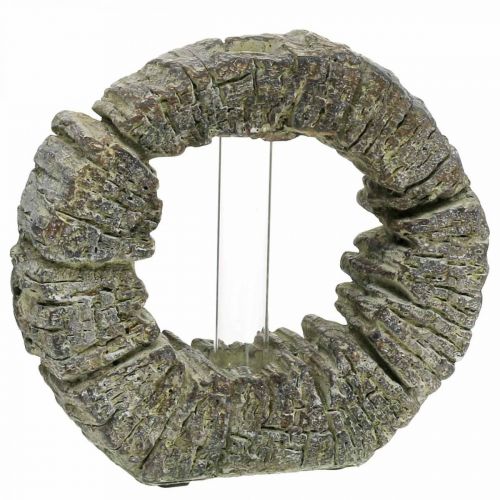 Betonvase mit Reagenzglas Ring Ø16cm