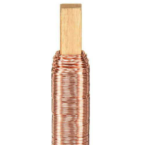 Floristik24 Bindedraht Blumendraht Wickeldraht Kupfer 0,65mm 100g 3 St