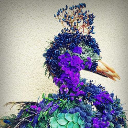 Floristik24 Steckschaum Figur Flamingo 70cm x 35cm