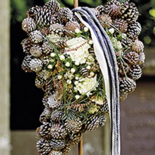 Floristik24 Steckschaum Herz 18cm x 9cm x 3,5cm