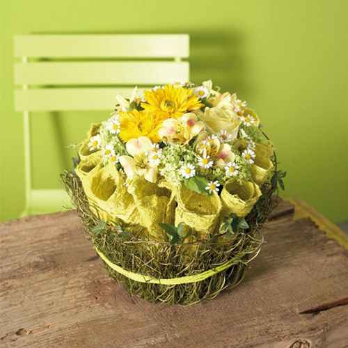 Artikel Schale Blumengesteck Nass Steckschaum H6cm Ø14cm 4 St