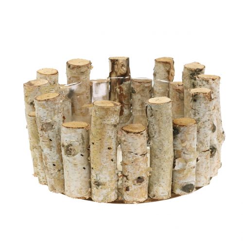 Pflanzschale aus Birkenästen H14cm Ø24cm