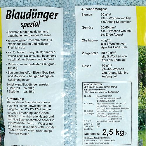 Floristik24 Blaukorn Dünger Blaudünger 2,5kg Stickstoffdünger