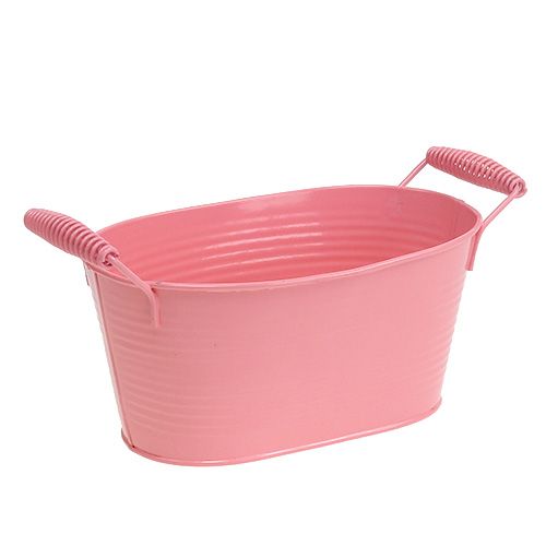 Blechschale oval Lachs 20cm x 12cm H9cm