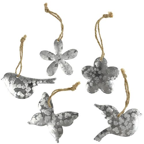 Blume Vogel Schmetterling Metall 5,5cm - 7,5cm 15St | Floristik24.de