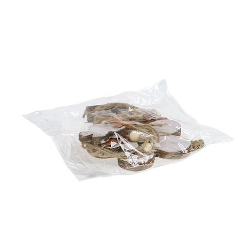 Floristik24 Blumen-Hänger Holz-Metall Weiß, Rost L 95cm