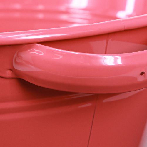 Artikel Blumenschale Metall Rosa Schale mit Griffen Rund Ø33,5cm