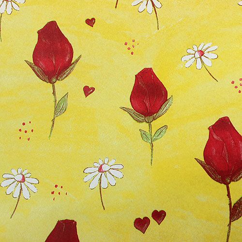 Floristik24 Blumenseide Blütenmuster 50cm 6kg