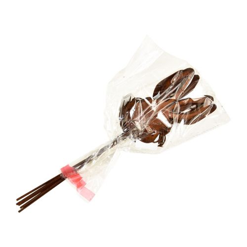 Floristik24 Blumenstecker Rost Hasen Deko 7,5cm×11,5cm 6 St