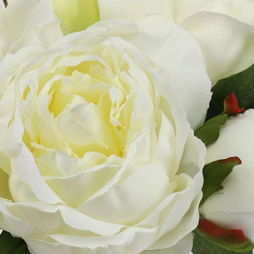 Artikel Blumenstrauß Pfingstrosen Weiß L30cm