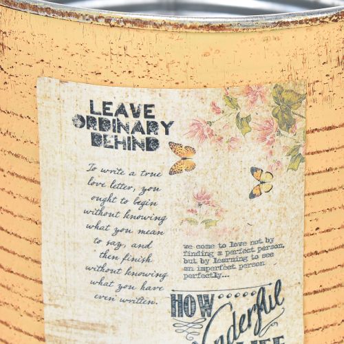 Artikel Blumentopf Vintage Design Dose für Wohnzimmer und Büro Dekoration 15cm 3St