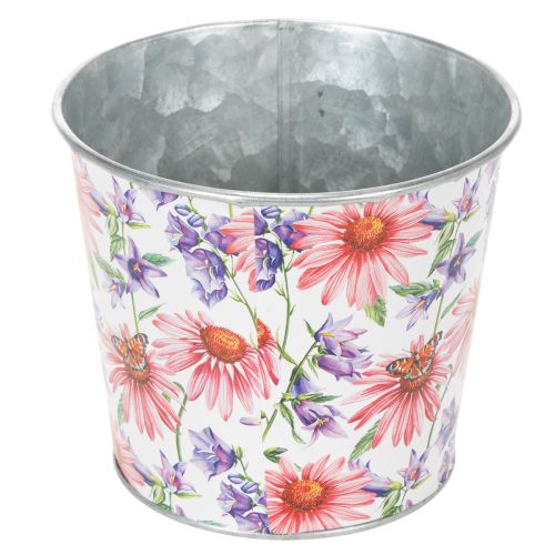 Blumentopf Frühlingsdeko Übertopf Metall Ø12cm H10,5cm | Floristik24.de