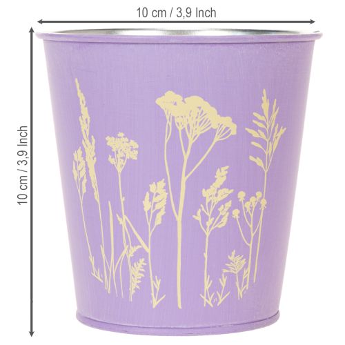 Übertopf Blumenmotiv in Pastellfarben für Balkon und Tischdeko 10cm 3St | Floristik24.de