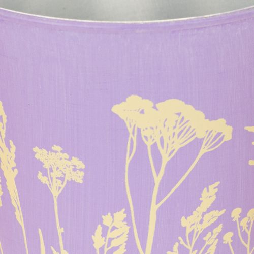 Übertopf Blumenmotiv in Pastellfarben für Balkon und Tischdeko 10cm 3St | Floristik24.de