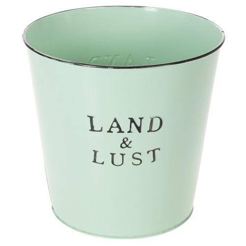 Blumentopf Vintage Pflanzkübel Mint Metalldeko Ø21,5×H16,5cm kaufen | Floristik24.de