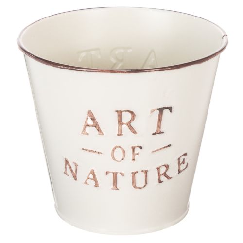 Blumentopf Zink Creme Ø15cm H13,5cm kaufen | Floristik24.de