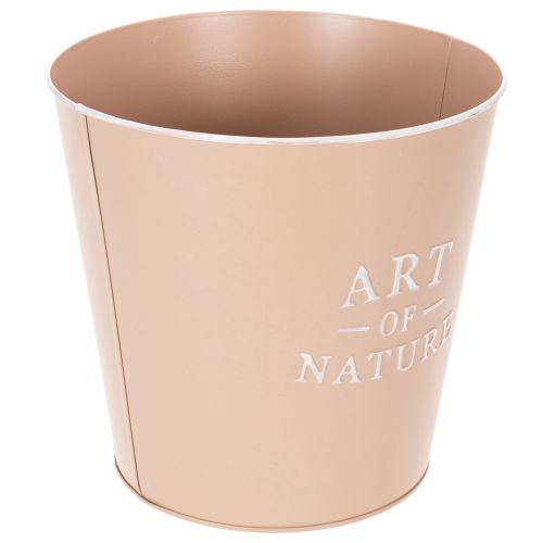 Blumentopf Zink Übertopf Metall Altrosa Ø22cm H21cm | Floristik24.de