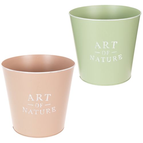Übertopf Art of Nature rund Dekorativ und vielseitig einsetzbar für Pflanzen und Gestecke 22cm 2St