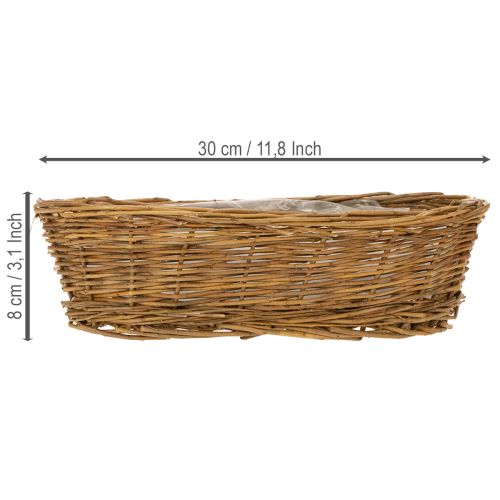 Brotkorb ca. 30cm oval ungeschält | Floristik24.de