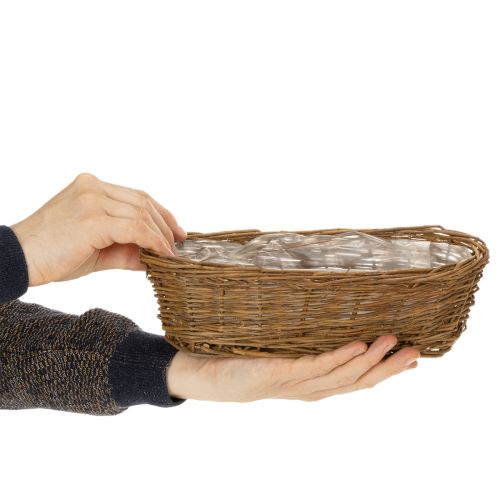Brotkorb ca. 30cm oval ungeschält | Floristik24.de
