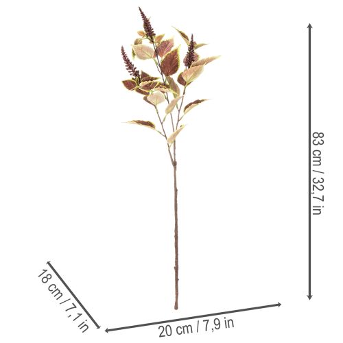 Künstliche Buntnessel mit roten Blättern Kunstpflanze 20cm | Floristik24.de
