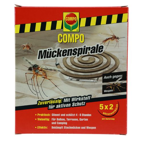 Compo Mückenspirale Mückenschutz Terrasse und Camping 10St