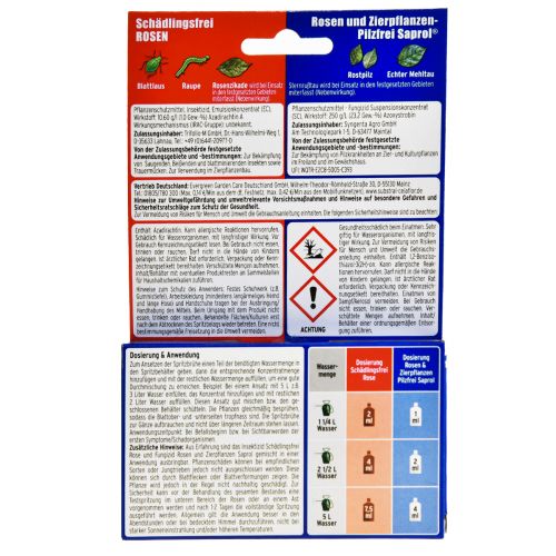 Floristik24 Celaflor Combi-Rosenspritzmittel Konzentrat 7,5ml+4ml