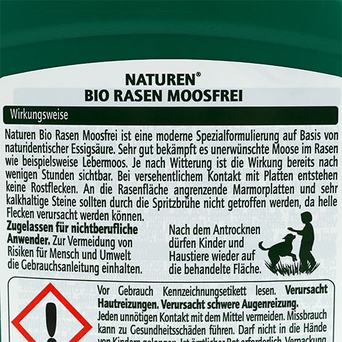 Floristik24 Celaflor Naturen Bio Rasen Moosfrei 1L