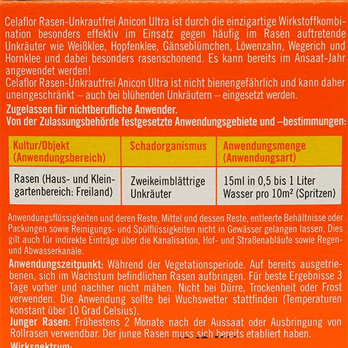 Floristik24 Celaflor Rasen-Unkrautfrei Anicon-Ultra 250ml