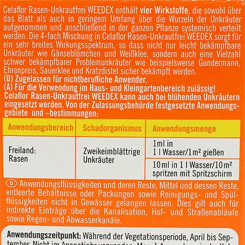 Floristik24 Celaflor Rasen-Unkrautfrei Weedex 100ml