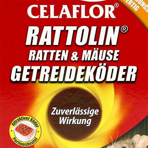 Floristik24 Celaflor Rattolin Ratten & Mäuse Getreideköder 500g