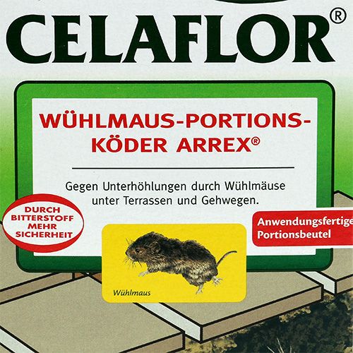 Floristik24 Celaflor Wühlmaus-Portionsköder Arrex 150g