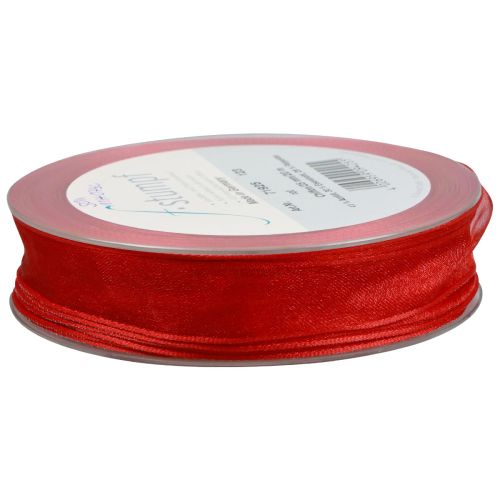 Artikel Chiffonband Organzaband Dekoband Organza Rot 25mm 20m