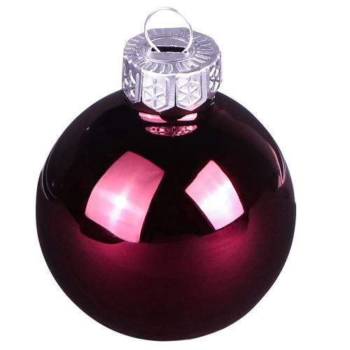 Christbaumkugeln Glas Baumkugeln Berry Mix Ø5cm 24 St Berry Rosa Beige creme glänzend | Floristik24.de