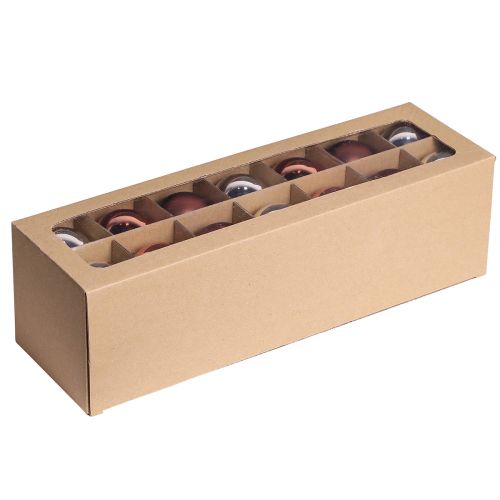 Christbaumkugeln Silber Apricot Glaskugeln Ø5cm 24 St | Floristik24.de