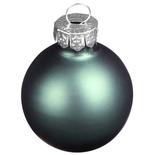 Floristik24 Christbaumkugeln aus Glas Grün Perlmuttgrau Ø5cm 24 St