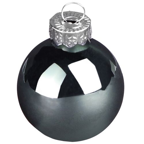 Christbaumkugeln aus Glas Grün Perlmuttgrau Ø5cm 24 St | Floristik24.de