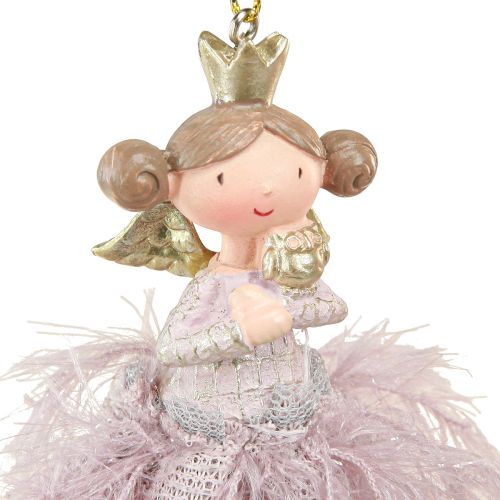 Floristik24 Christbaumschmuck Engel Deko Prinzessin Rosa 11cm 4St