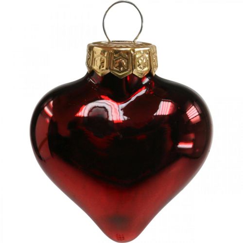 Floristik24 Christbaumschmuck Glas Weihnachtsbaumschmuck Rot 12St