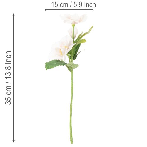 Kunstblume Christrose Bund Blumenstrauß Weihnachten 35cm 6St | Floristik24.de